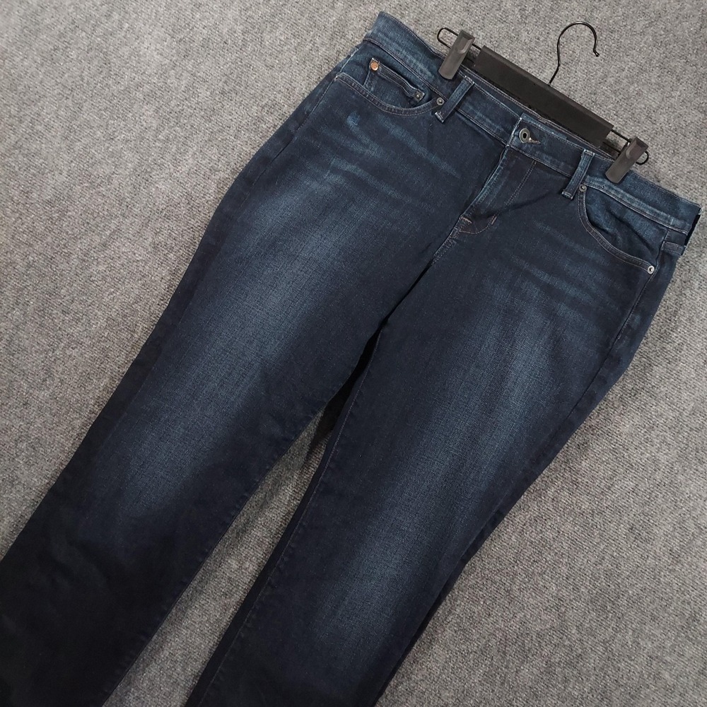 Lucky Brand Sweet Straight Jeans Womens 14/32 Blue Dark Wash Straight Leg Denim